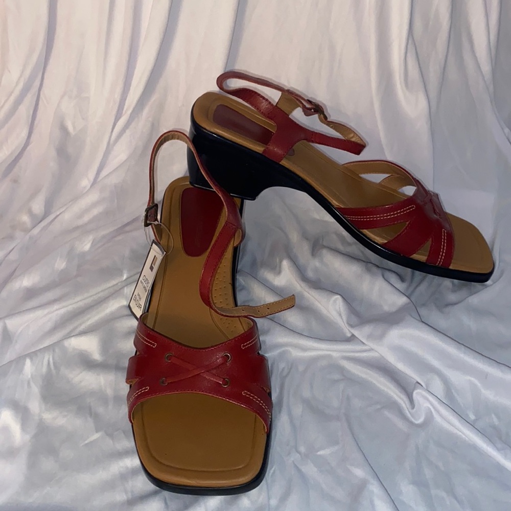 Never worn Montego Bay Club leather strappy sandal